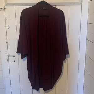 Maroon She+Sky cardigan barely worn in large